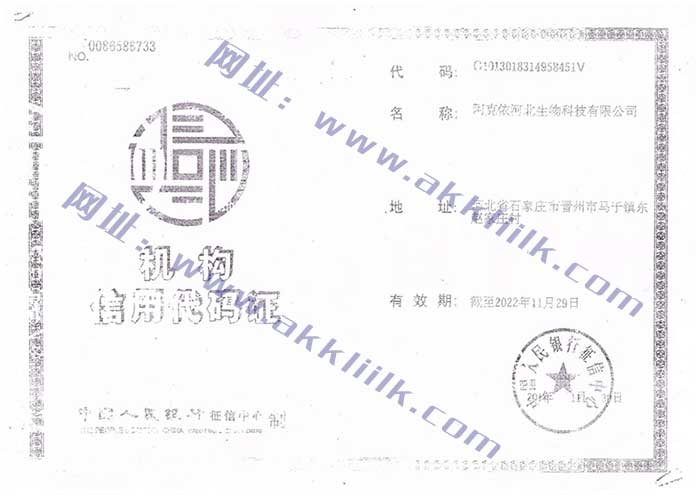 机构信用代码证-01